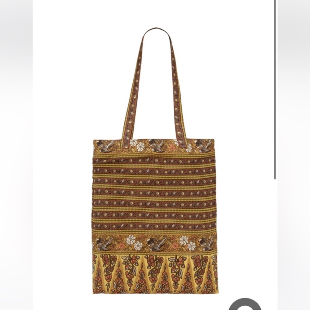 Spell BNWT renew tote bag-earth Brown Patterned Tote Bag